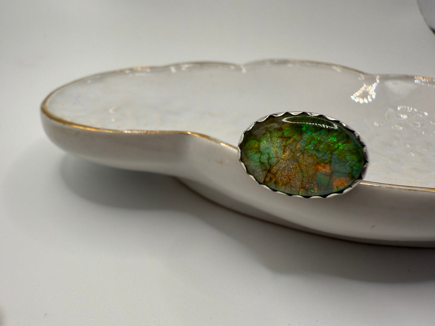 Monarch Opal East-West Ring