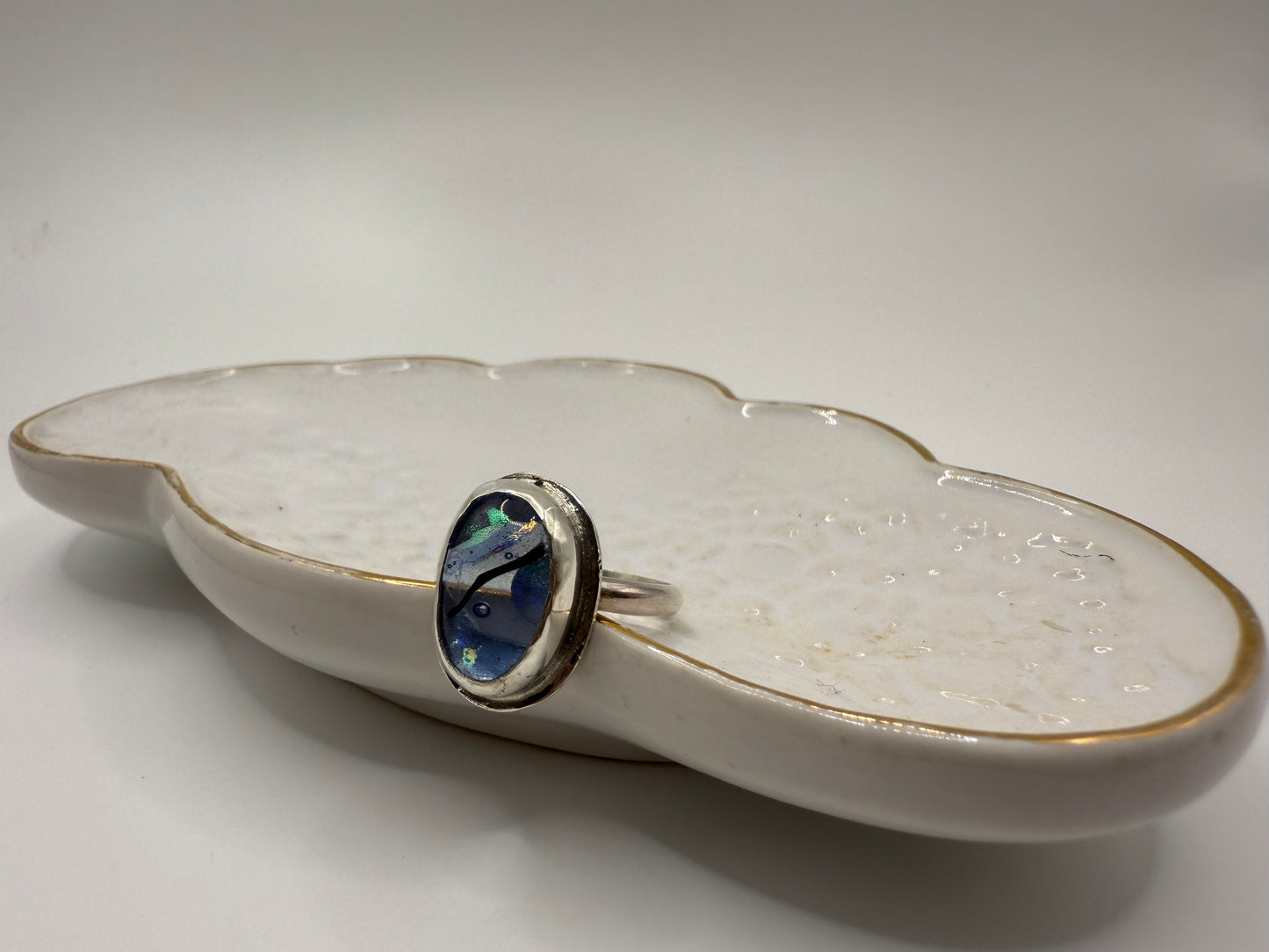 Dichroic Moon Ring