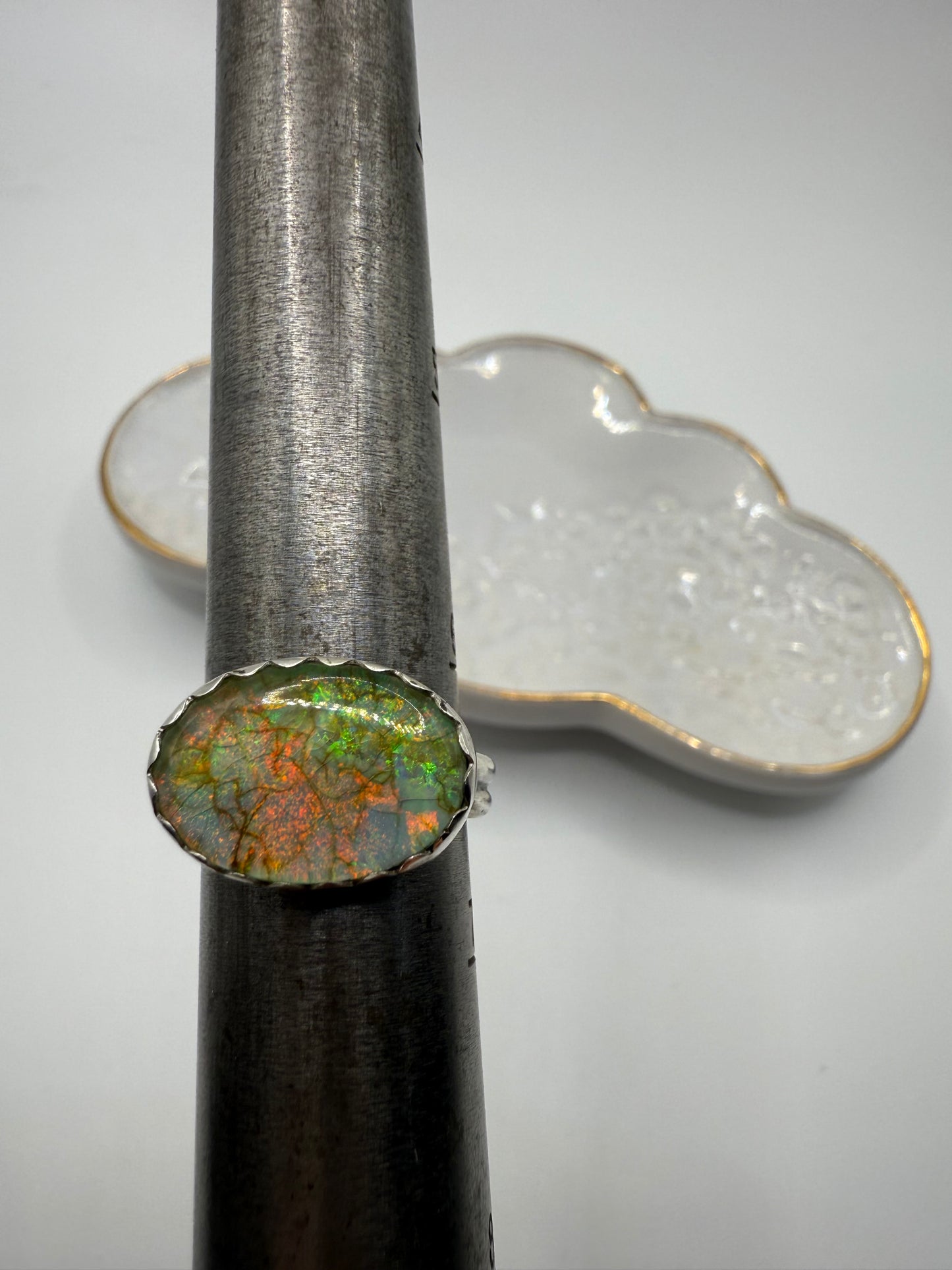 Monarch Opal East-West Ring