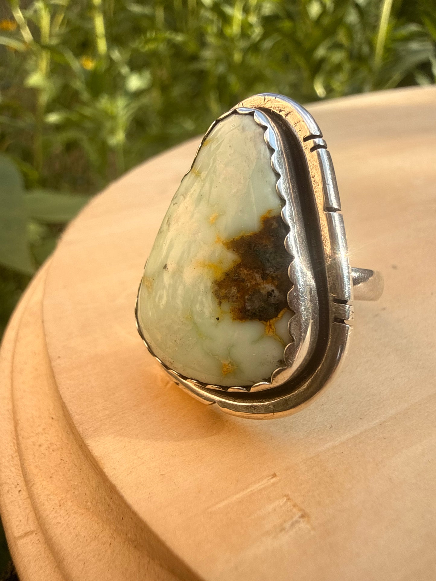 Palomino Variscite Triangle Ring