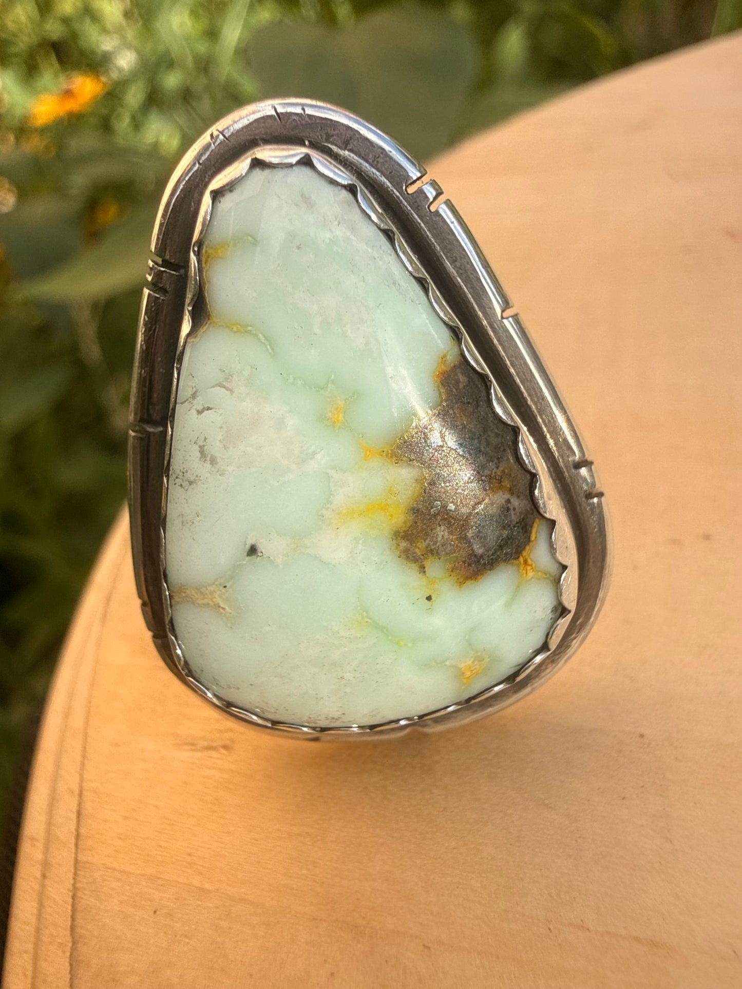 Palomino Variscite Triangle Ring