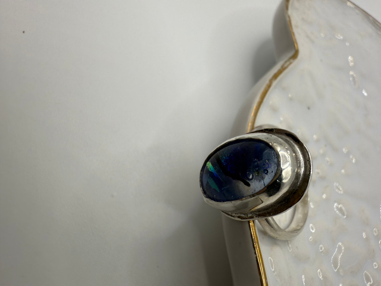 Dichroic Moon Ring