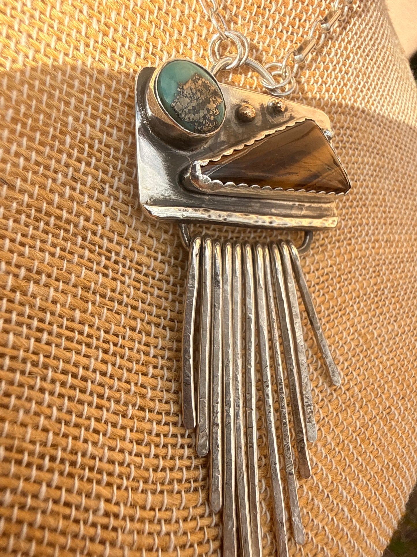 The Moon & Mountain Fringe Necklace