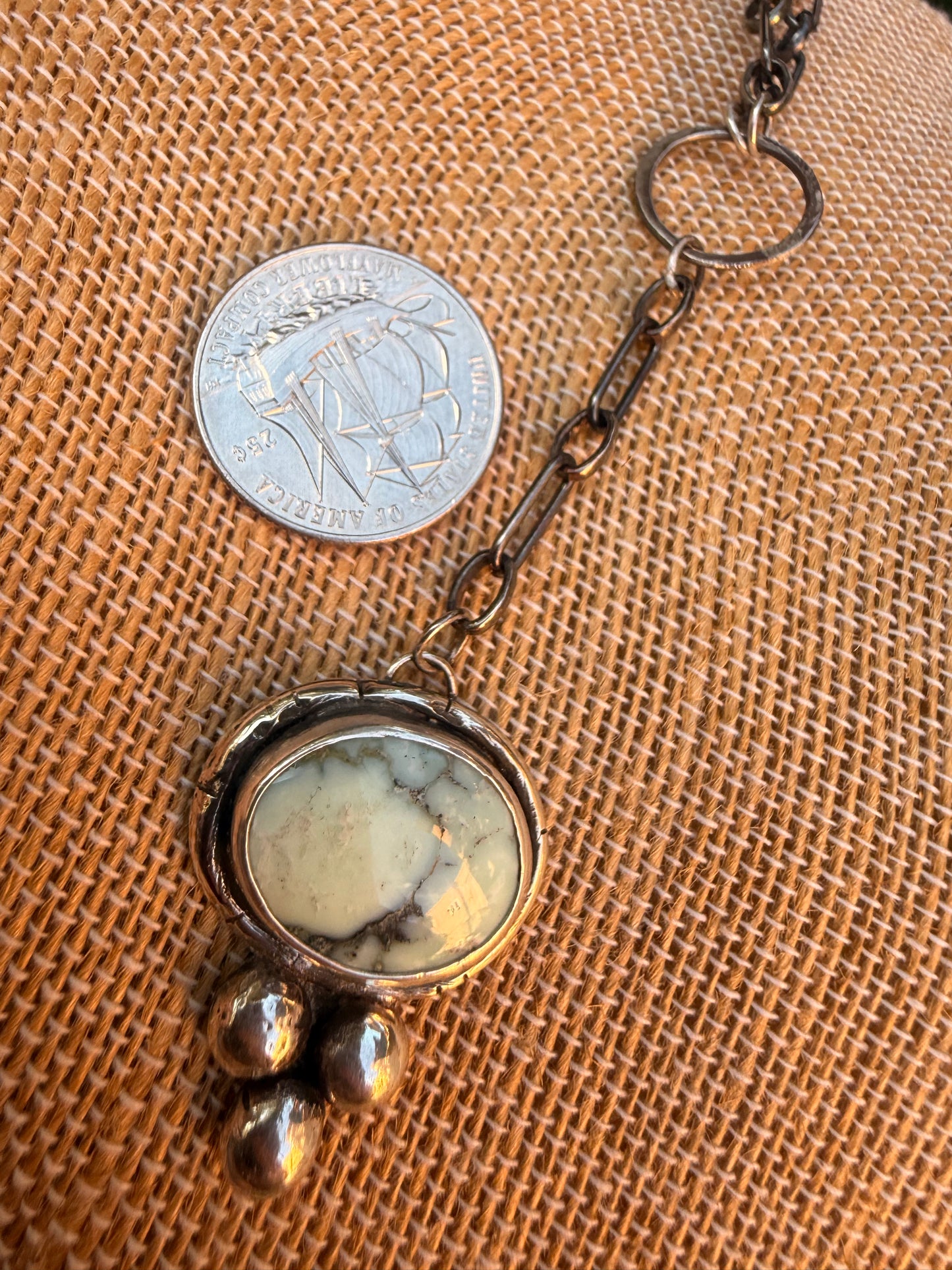 Palomino Variscite - Lariat Necklace