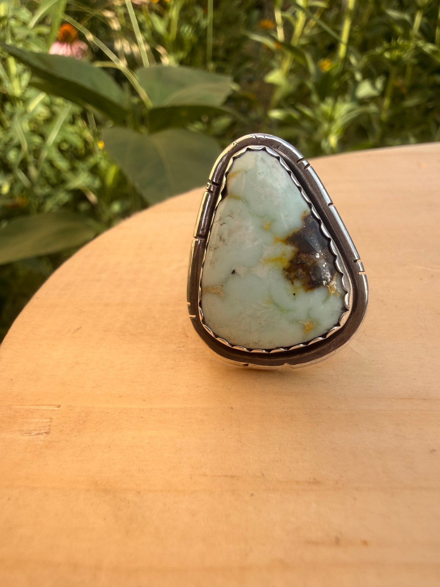 Palomino Variscite Triangle Ring