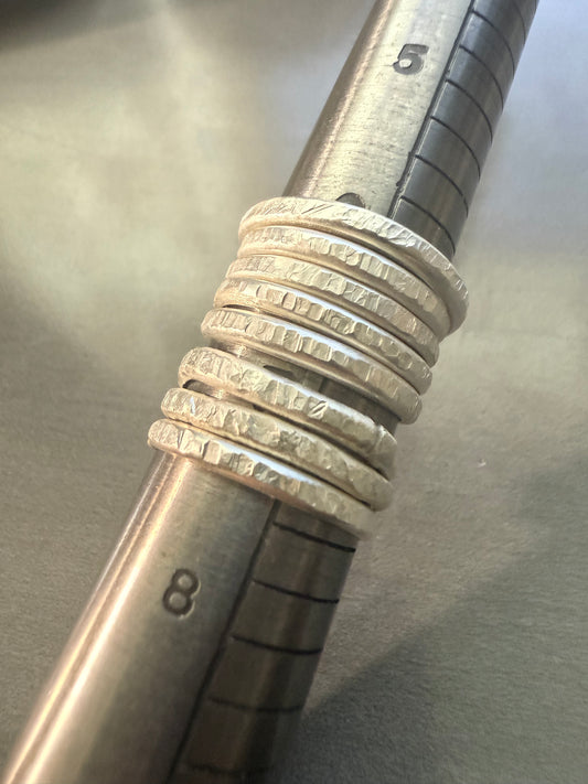 Silver Stacker Rings