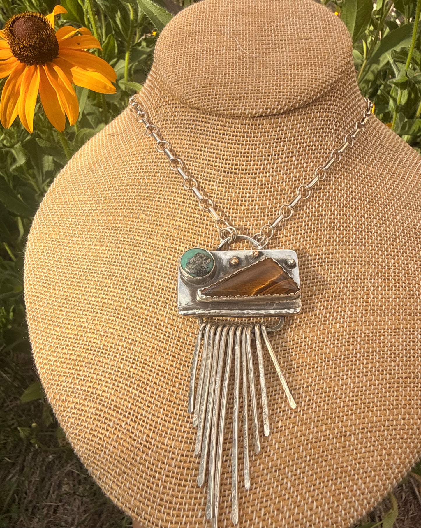 The Moon & Mountain Fringe Necklace